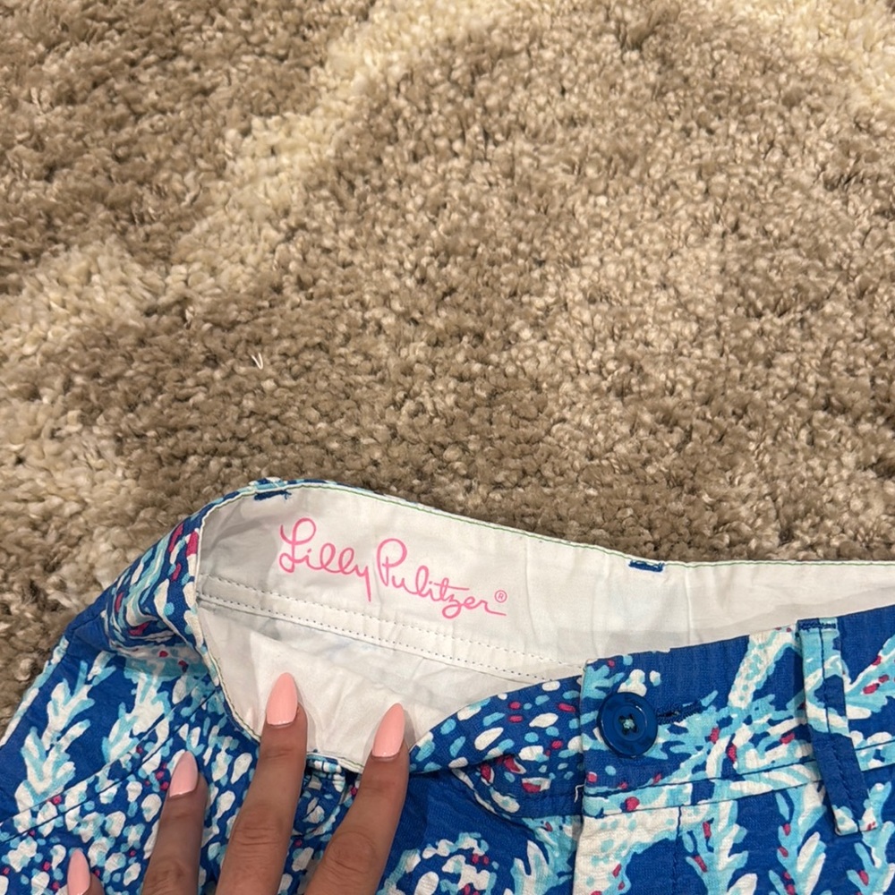 Lilly Pulitzer Blue Starfish Shorts - Picture 3 of 4